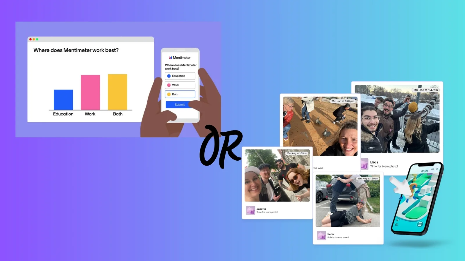 Mentimeter vs ReadySet — engagement at physical events.