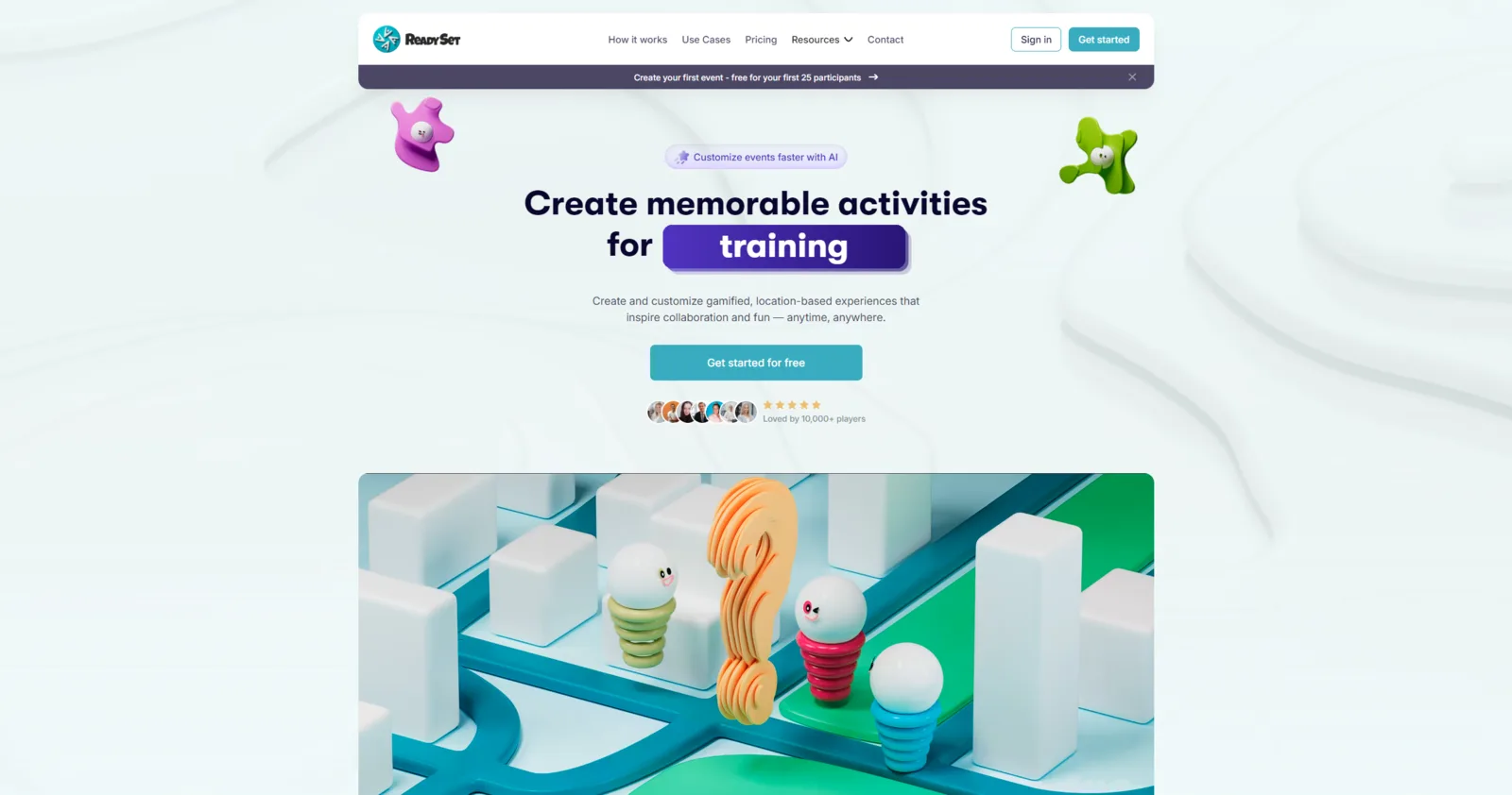 ReadySet 2025 screenshot — the new brand, app, and studio shown together.