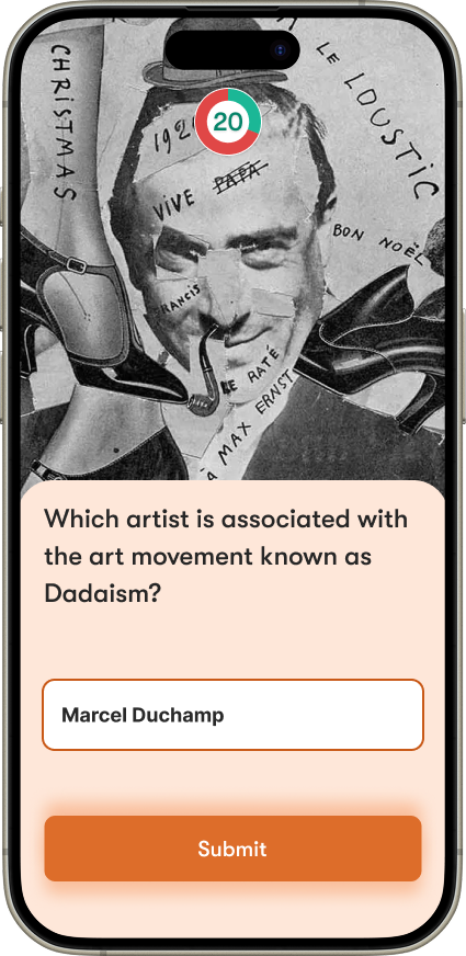 Checkpoint quiz challenge with image prompt